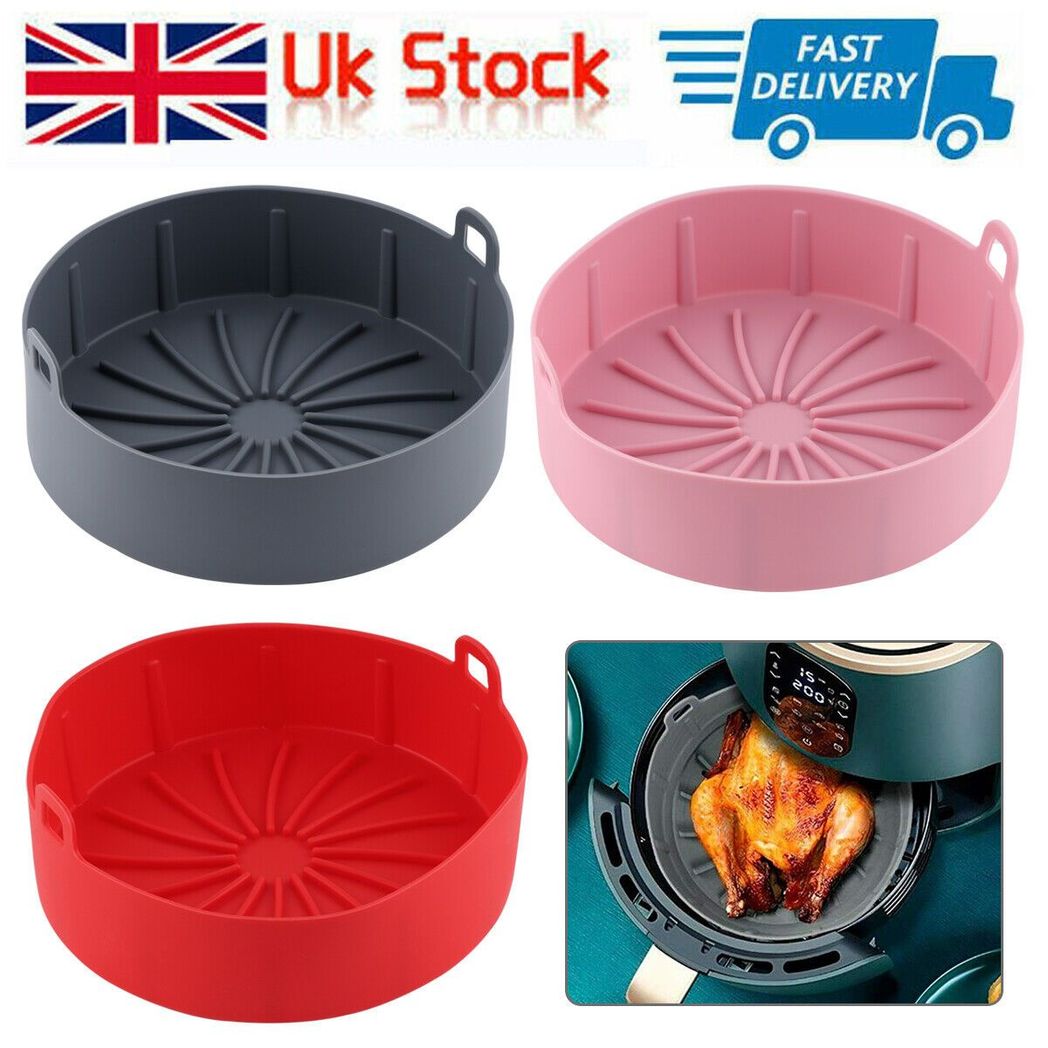Silicone Air Fryer Pot - Reusable BBQ Baking Basket for Perfectly Cooked Delights