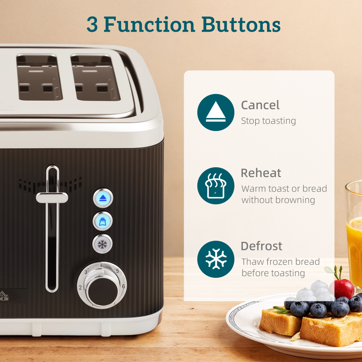 Modern Black Kettle & Toaster Duo - Precision, Style, and Convenience!