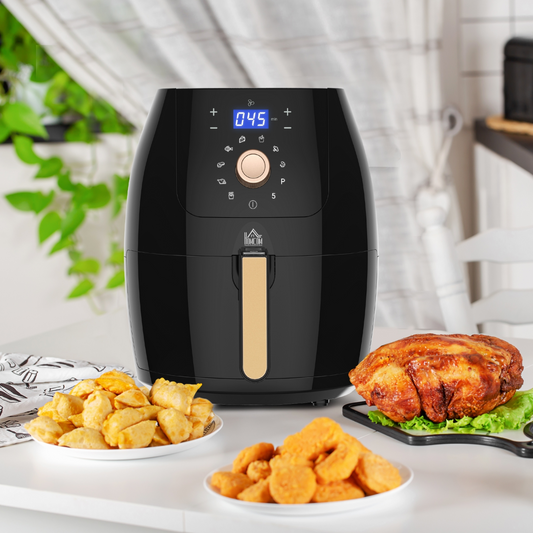 Smart Air Fryer 5.5L Digital Touchscreen - Healthier Cooking, Powerful 1700W!
