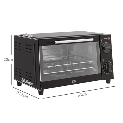 Mini Oven, 9L Countertop Electric Grill, Toaster Oven 750W - Fryora