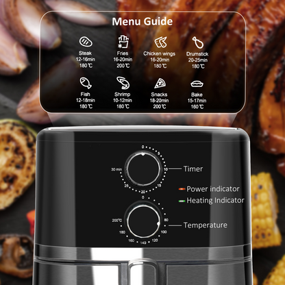 HOMCOM 1500W 4.5L Air Fryer: Healthy Cooking Made Easy & Delicious!