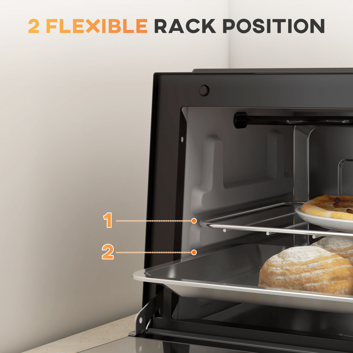 Mini Oven, 9L Countertop Electric Grill, Toaster Oven 750W - Fryora