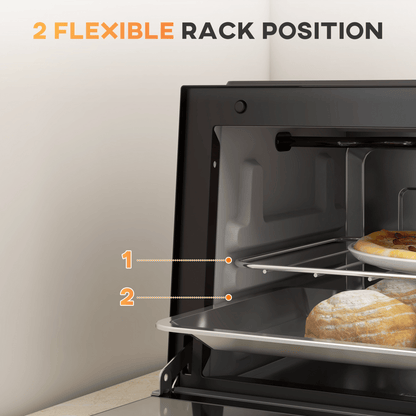 Mini Oven, 9L Countertop Electric Grill, Toaster Oven 750W - Fryora