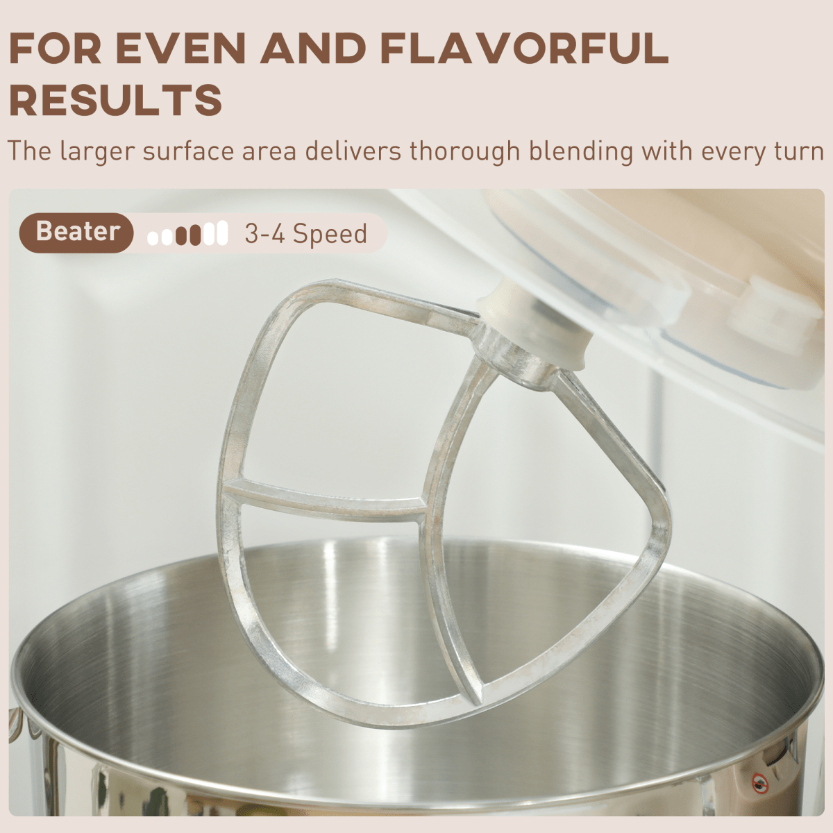 Powerful 1300W Stand Mixer with 4.5L Bowl – Whisk, Knead & Blend in Style! - Fryora