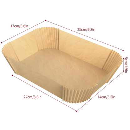Vinsani Non-Stick Air Fryer Paper Liners – 200 Pack for Effortless Cooking!