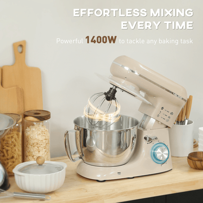 Powerful 1300W Stand Mixer with 4.5L Bowl – Whisk, Knead & Blend in Style! - Fryora