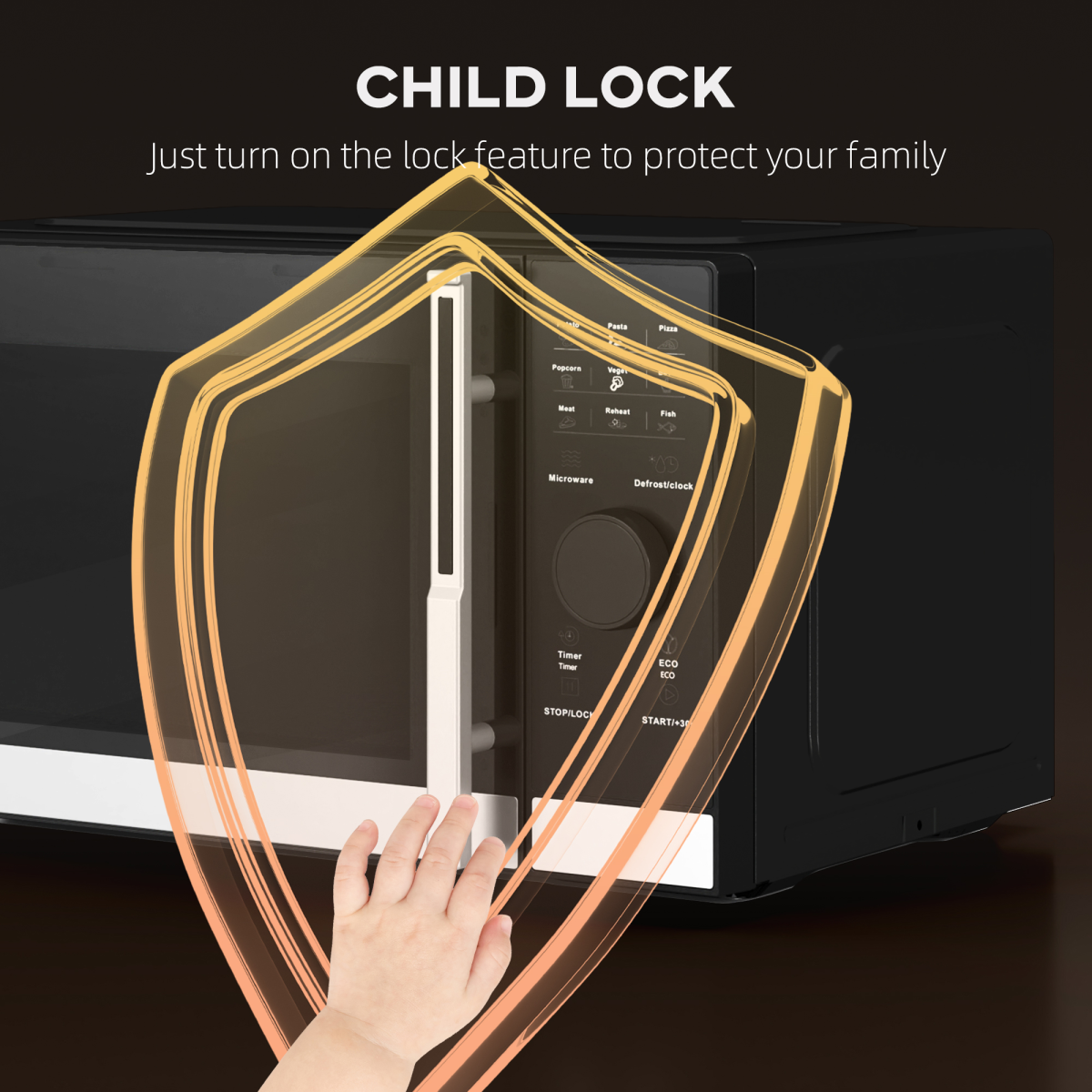 HOMCOM 23L Digital Microwave: Auto Cook, 10 Power Levels, Energy-Efficient!