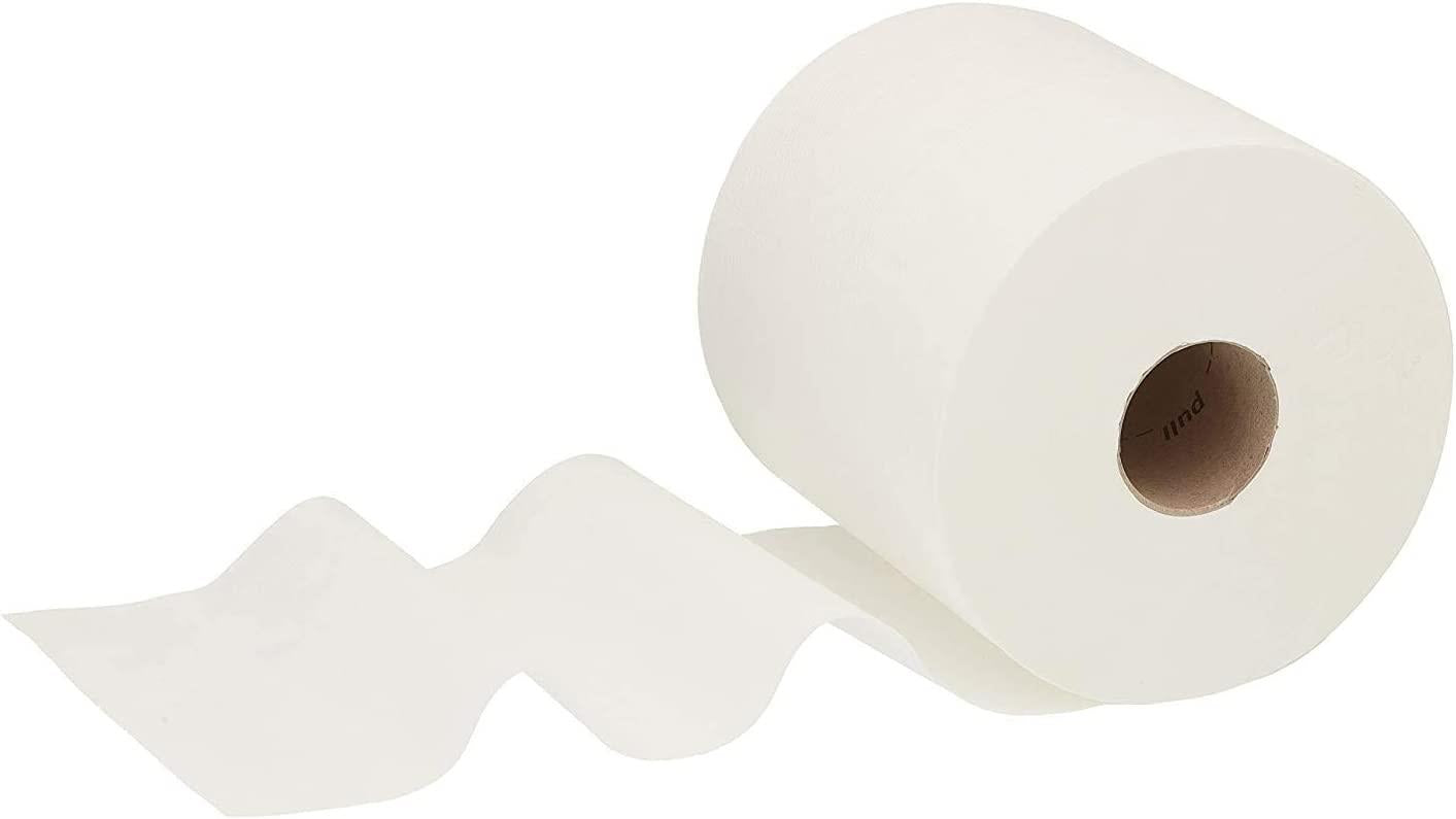 Super Absorbent 6-Pack Recycled White Kitchen Rolls - 70M Length Each