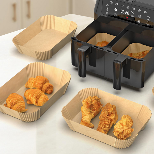 Vinsani Non-Stick Air Fryer Paper Liners – 200 Pack for Effortless Cooking!