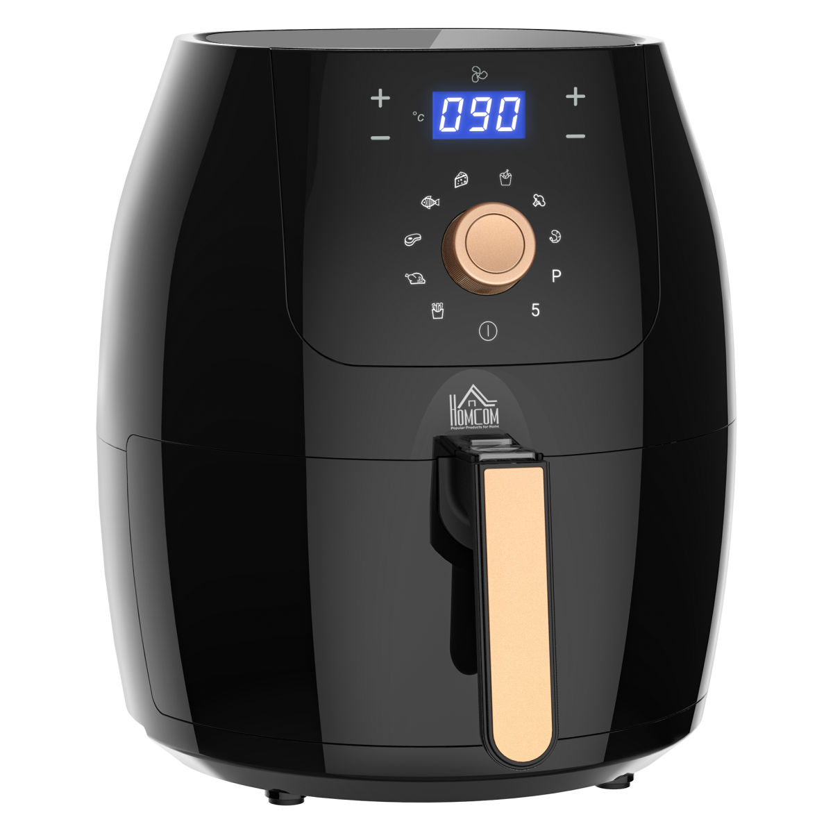 Smart Air Fryer 5.5L Digital Touchscreen - Healthier Cooking, Powerful 1700W!